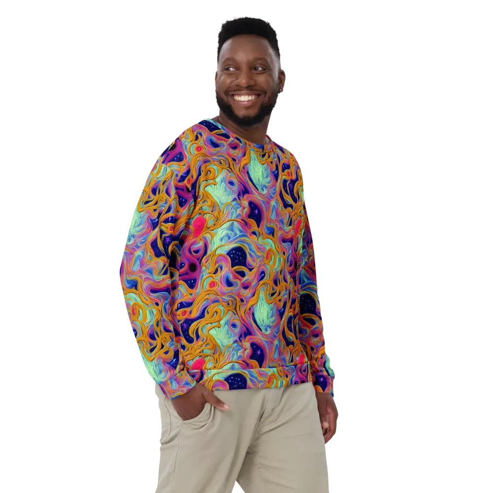 Starlit Marbling on Sweatshirt — Front