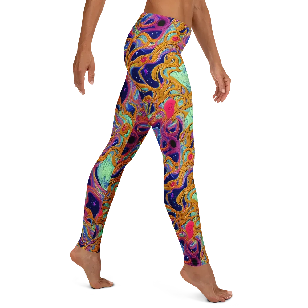 Starlit Marbling on Leggings — Right