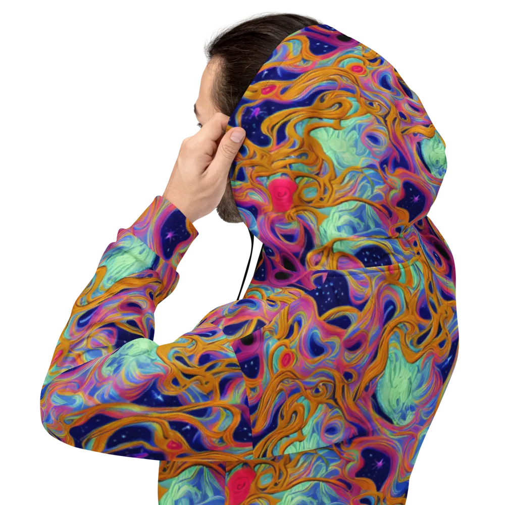 Starlit Marbling on Hoodie — Back