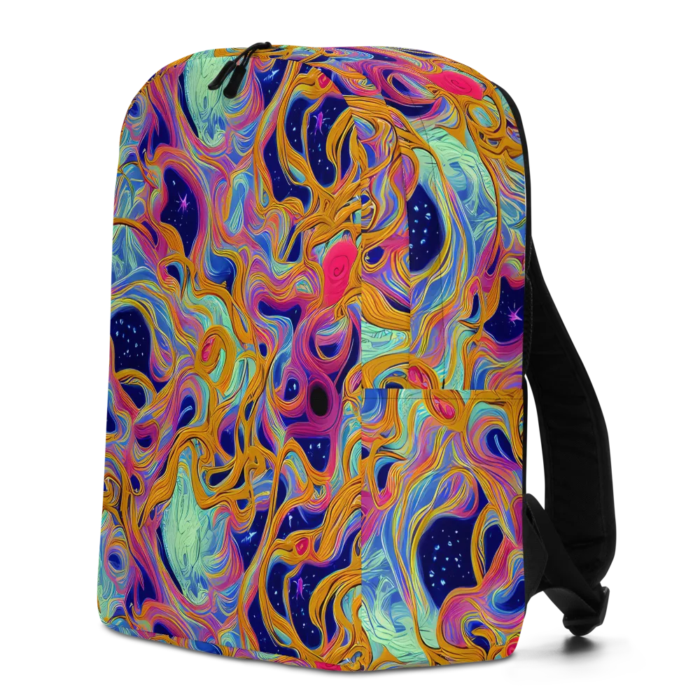 Starlit Marbling on Minimalist Backpack — Left