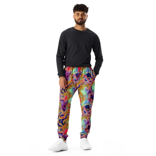 Starlit Marbling on a Men's Joggers