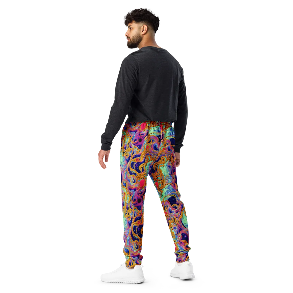 Starlit Marbling on Men's Joggers — Back