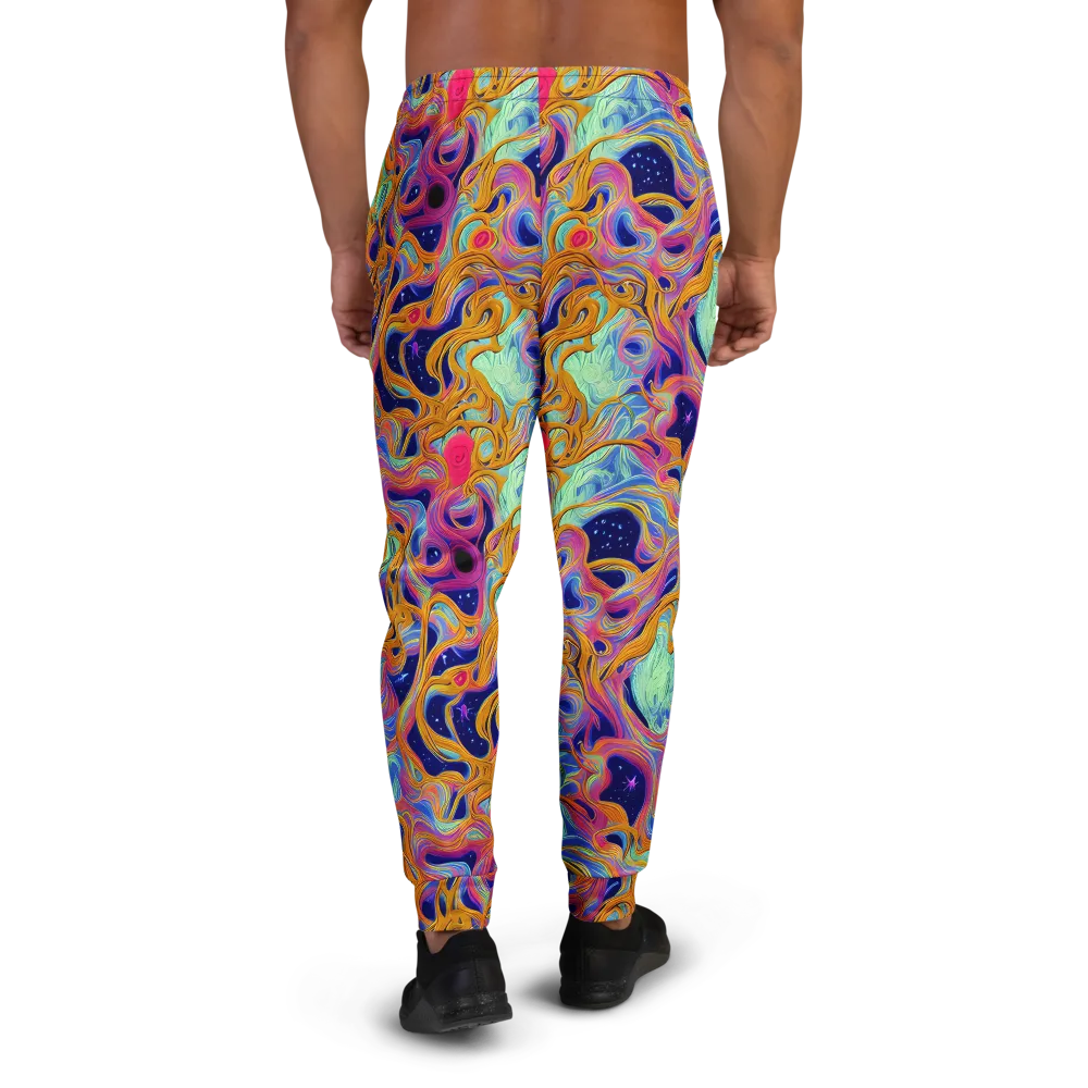 Starlit Marbling on Men's Joggers — Back