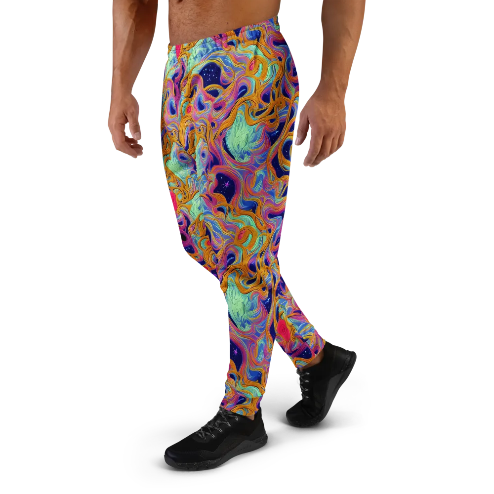 Starlit Marbling on Men's Joggers — Left