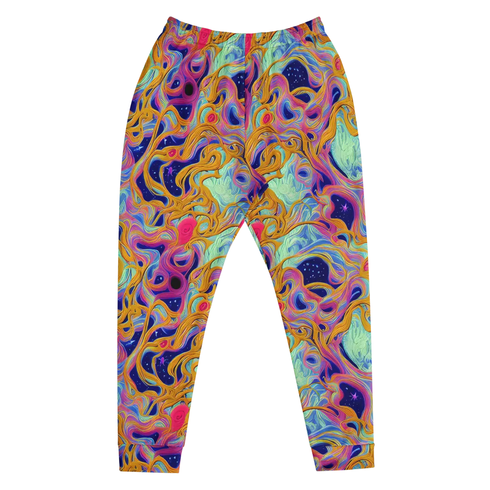 Starlit Marbling on Men's Joggers — Front