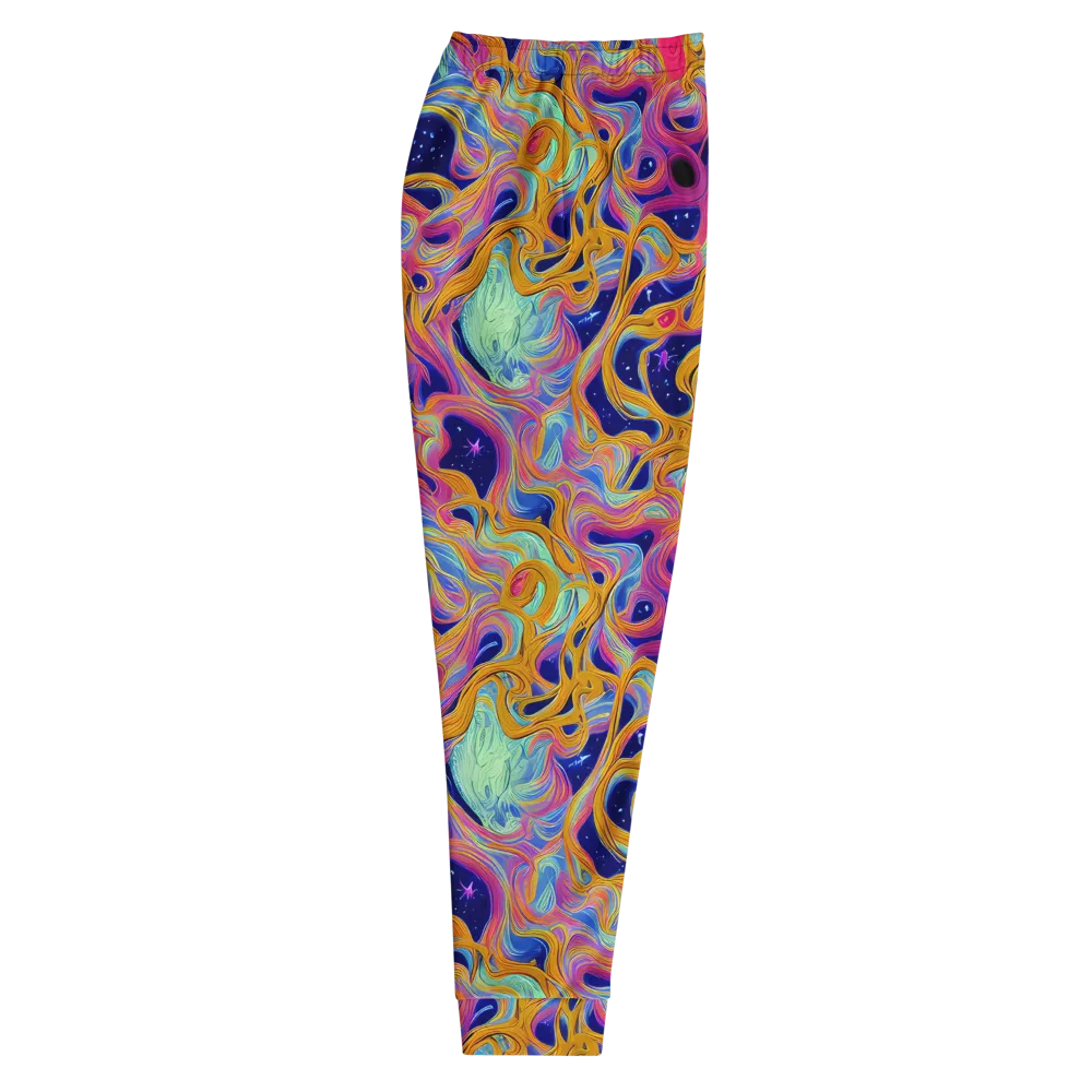 Starlit Marbling on Men's Joggers — Right