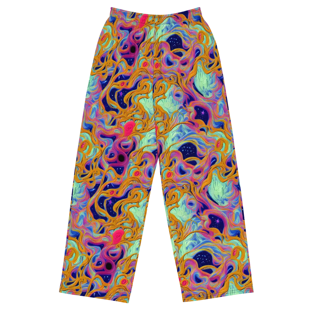 Starlit Marbling on Wide-Leg Pants — Front