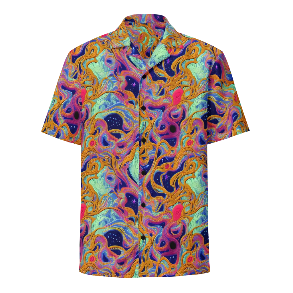 Starlit Marbling on Button Shirt — Front