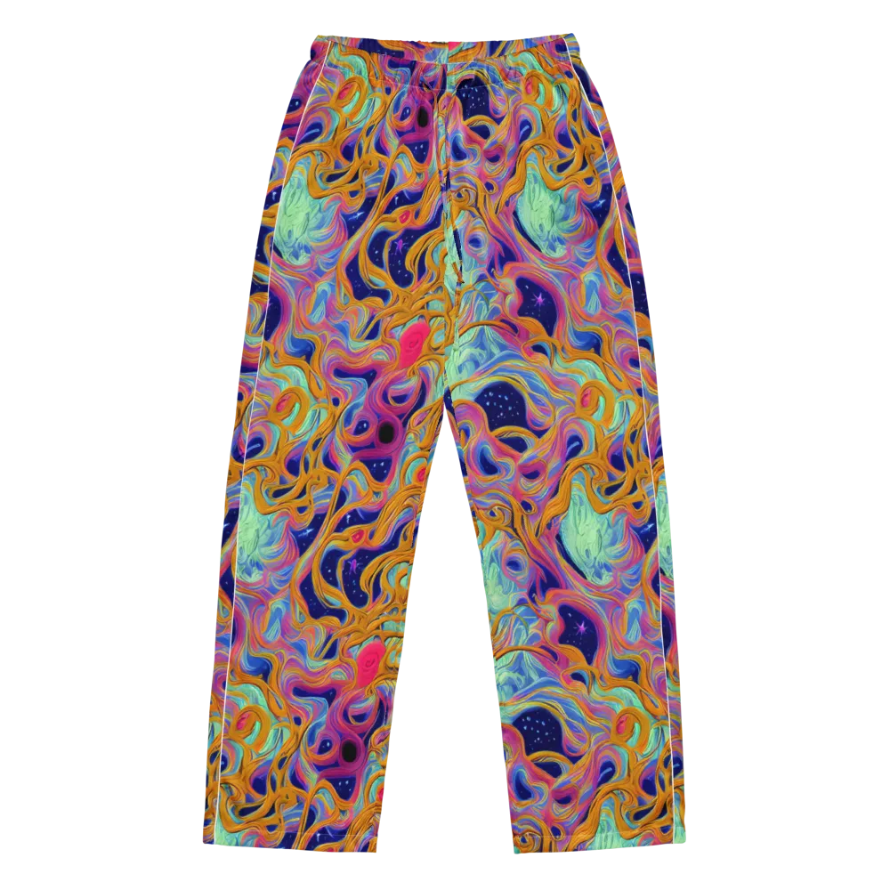 Starlit Marbling on Women's Pajama Pants — Front