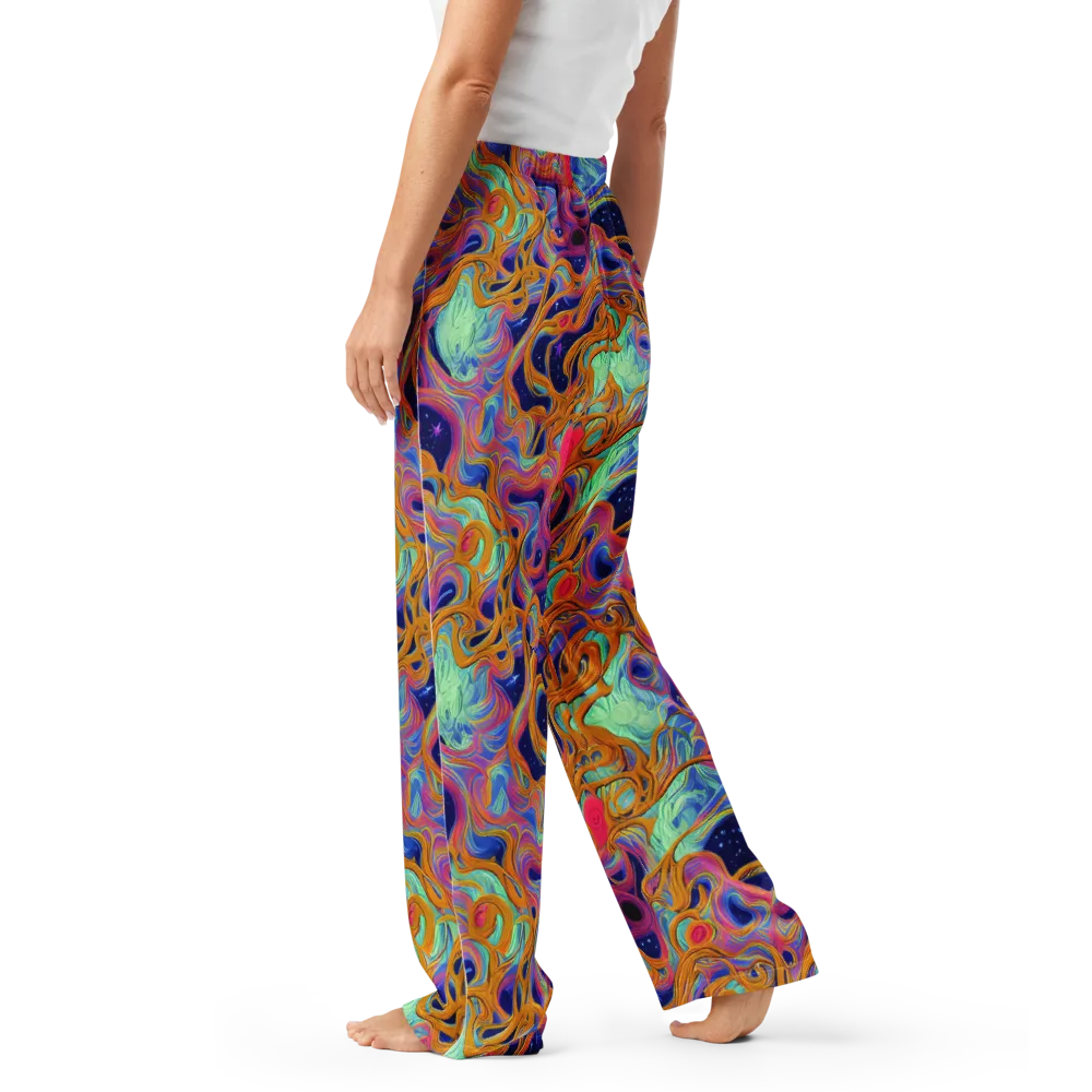 Starlit Marbling on Women's Pajama Pants — Left