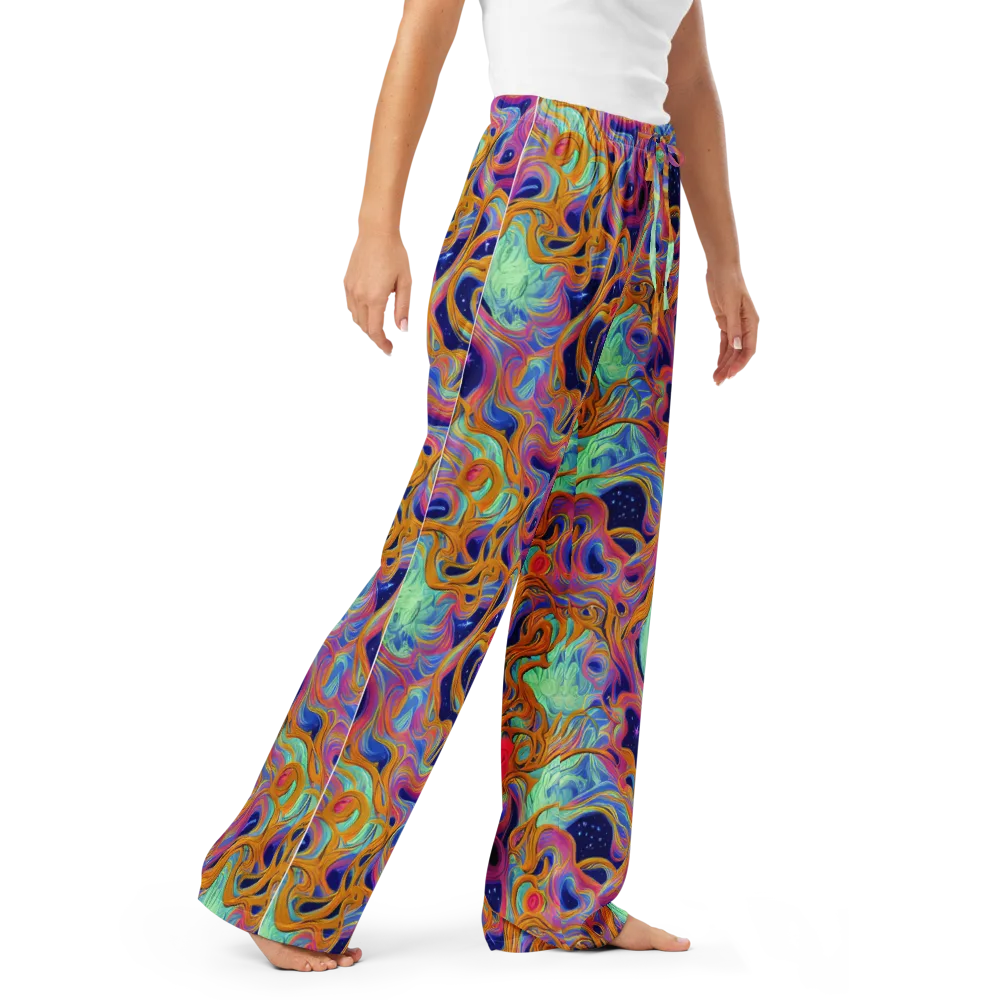 Starlit Marbling on Women's Pajama Pants — Right Front