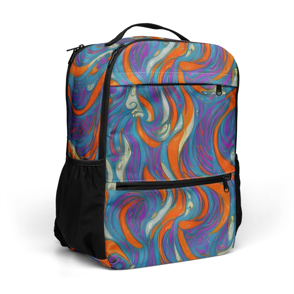 Painted Undertow on Utility Backpack — Right Front