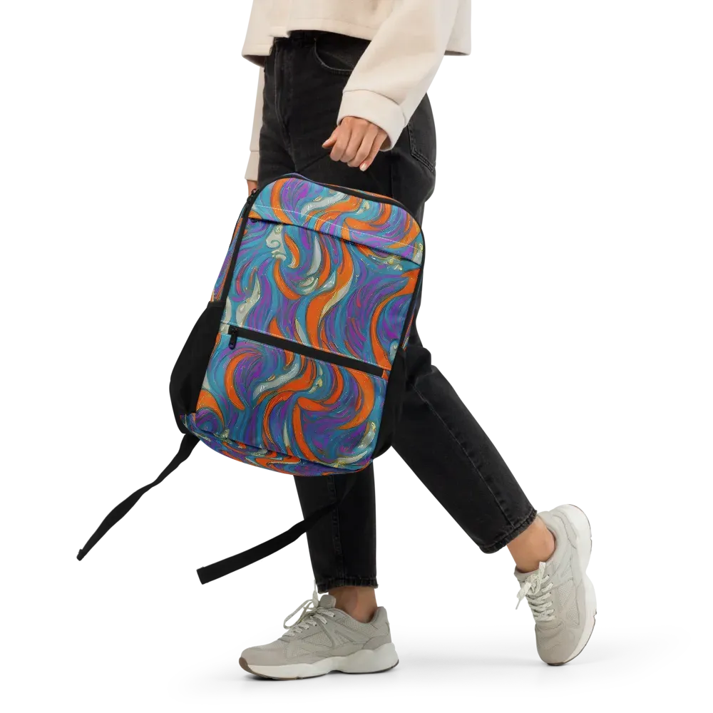 Painted Undertow on Utility Backpack — Front