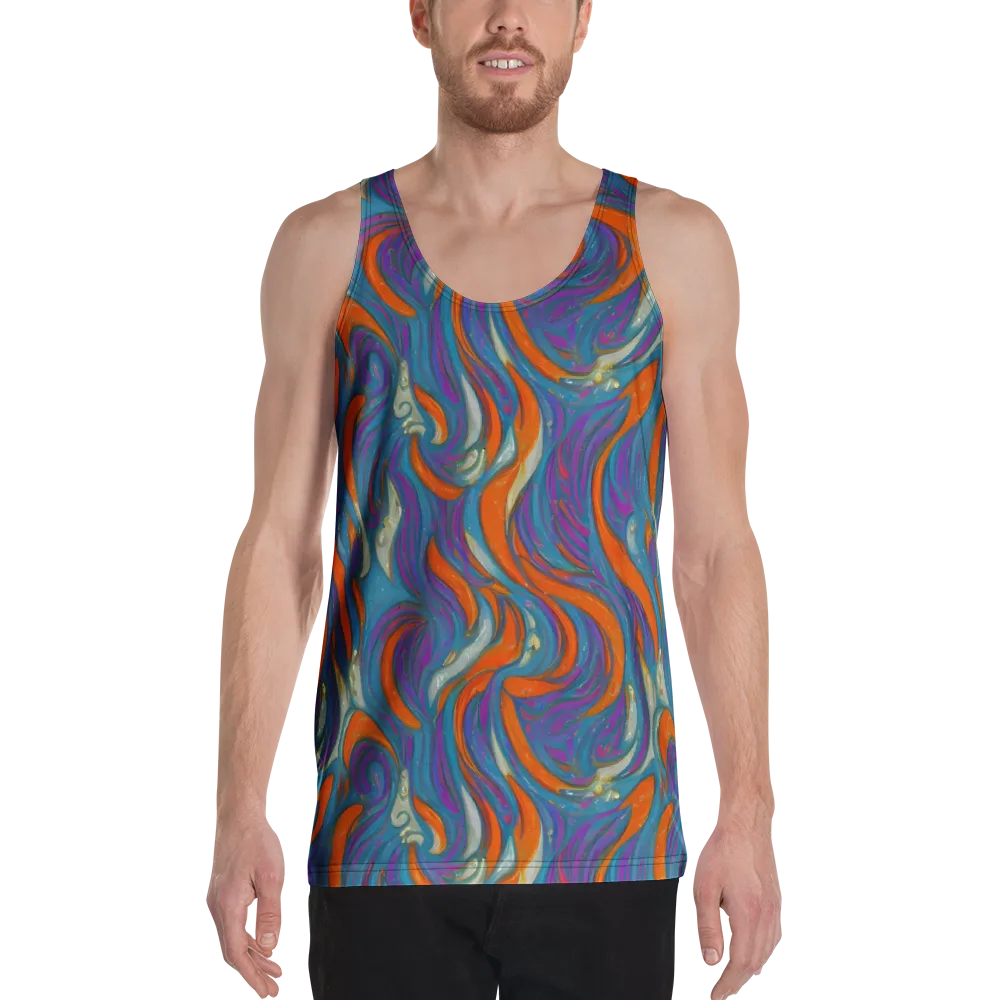 Painted Undertow on Men's Tank Top — Front