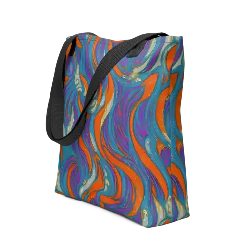 Painted Undertow on a Tote Bag