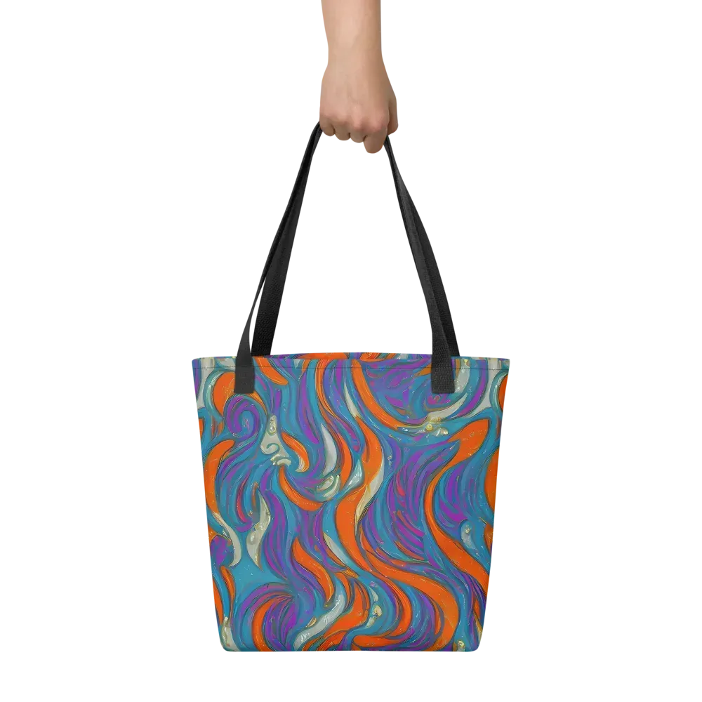Painted Undertow on Tote Bag — Front