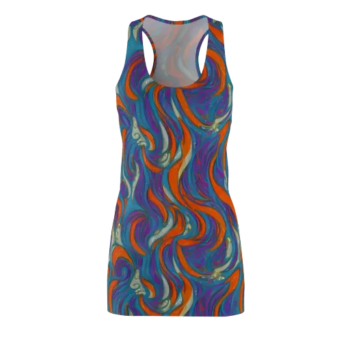 Painted Undertow on a Racerback Dress