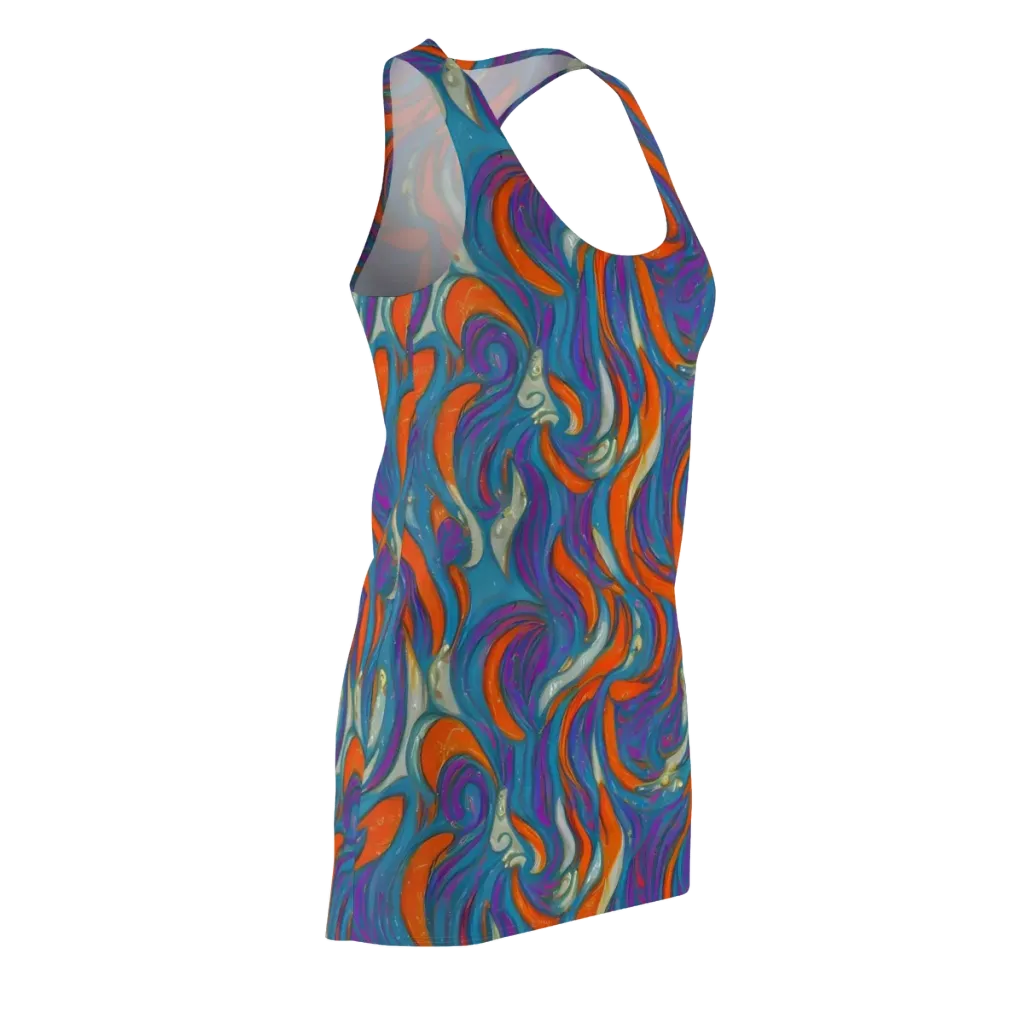Painted Undertow on Racerback Dress — Front Side