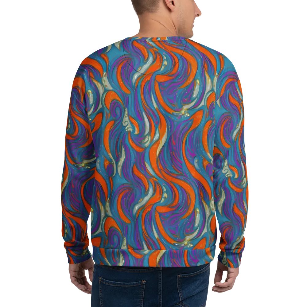 Painted Undertow on Sweatshirt — Back