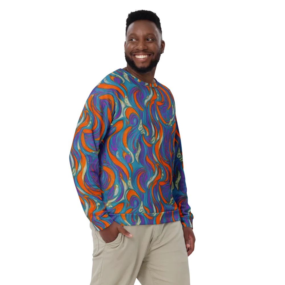 Painted Undertow on Sweatshirt — Front
