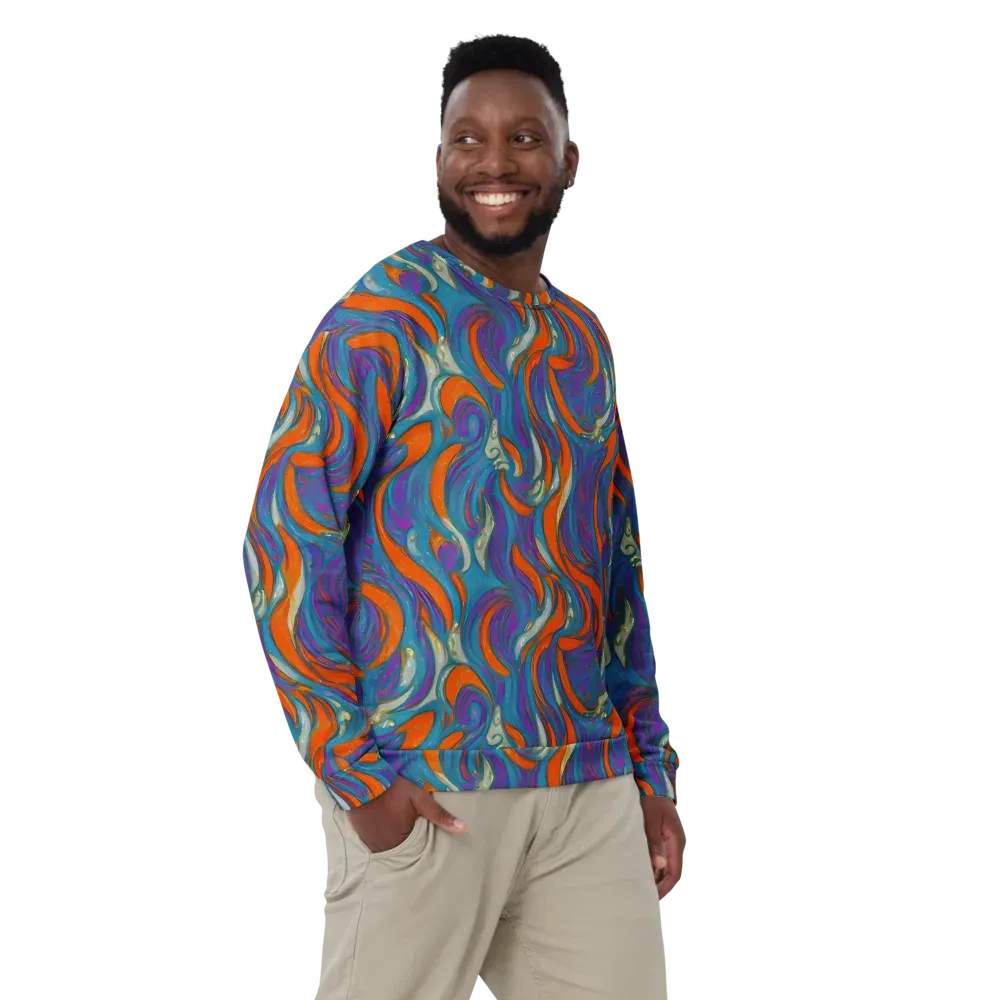 Painted Undertow on Sweatshirt — Front