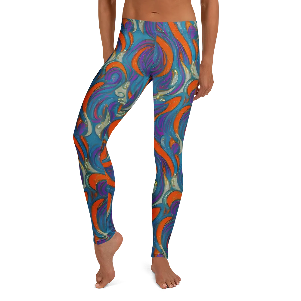 Painted Undertow on Leggings — Front