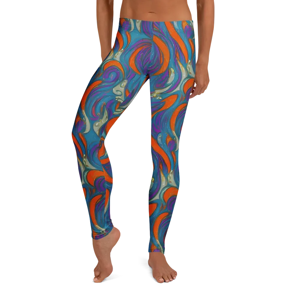 Painted Undertow on Leggings — Front