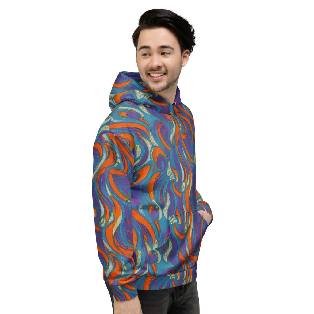 Painted Undertow on Hoodie — Right