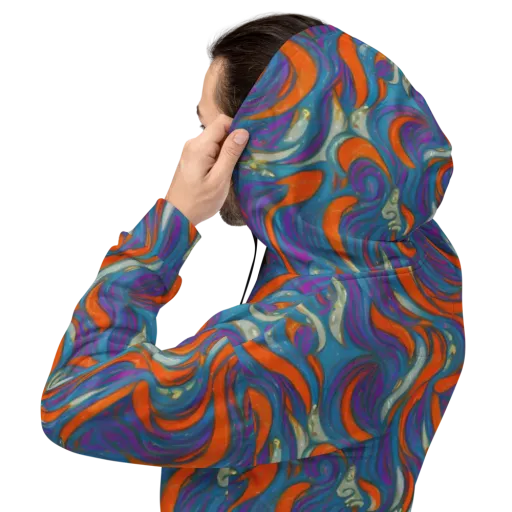 Painted Undertow on a Hoodie