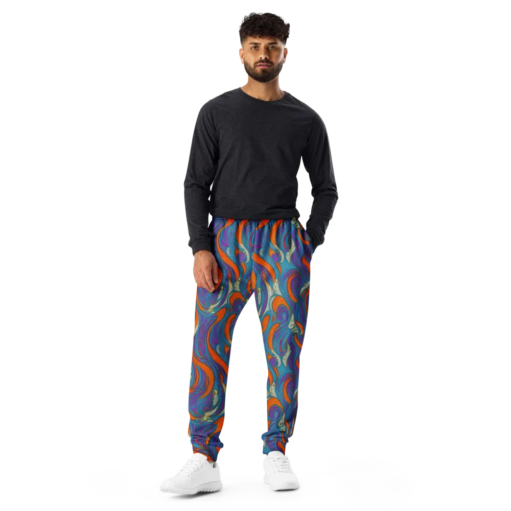 Painted Undertow on Men's Joggers — Front