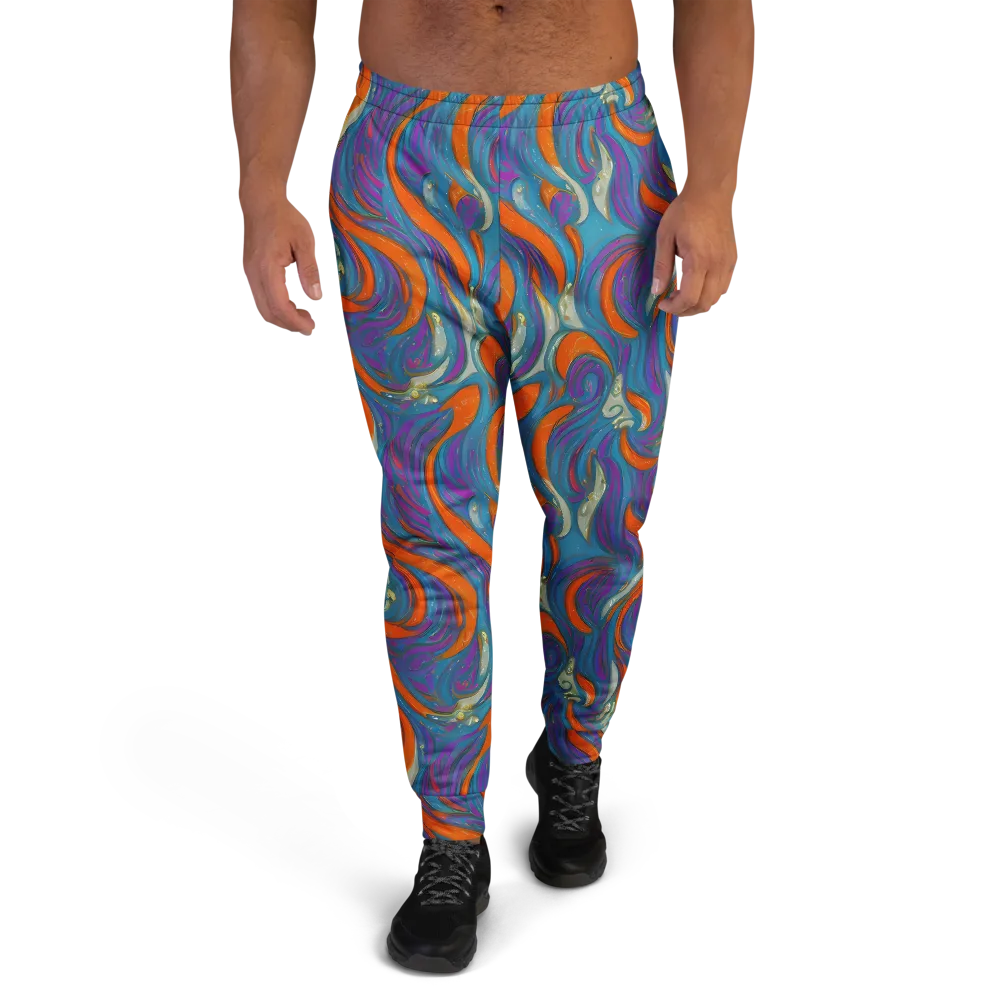 Painted Undertow on Men's Joggers — Front
