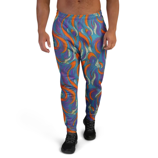Painted Undertow on a Men's Joggers