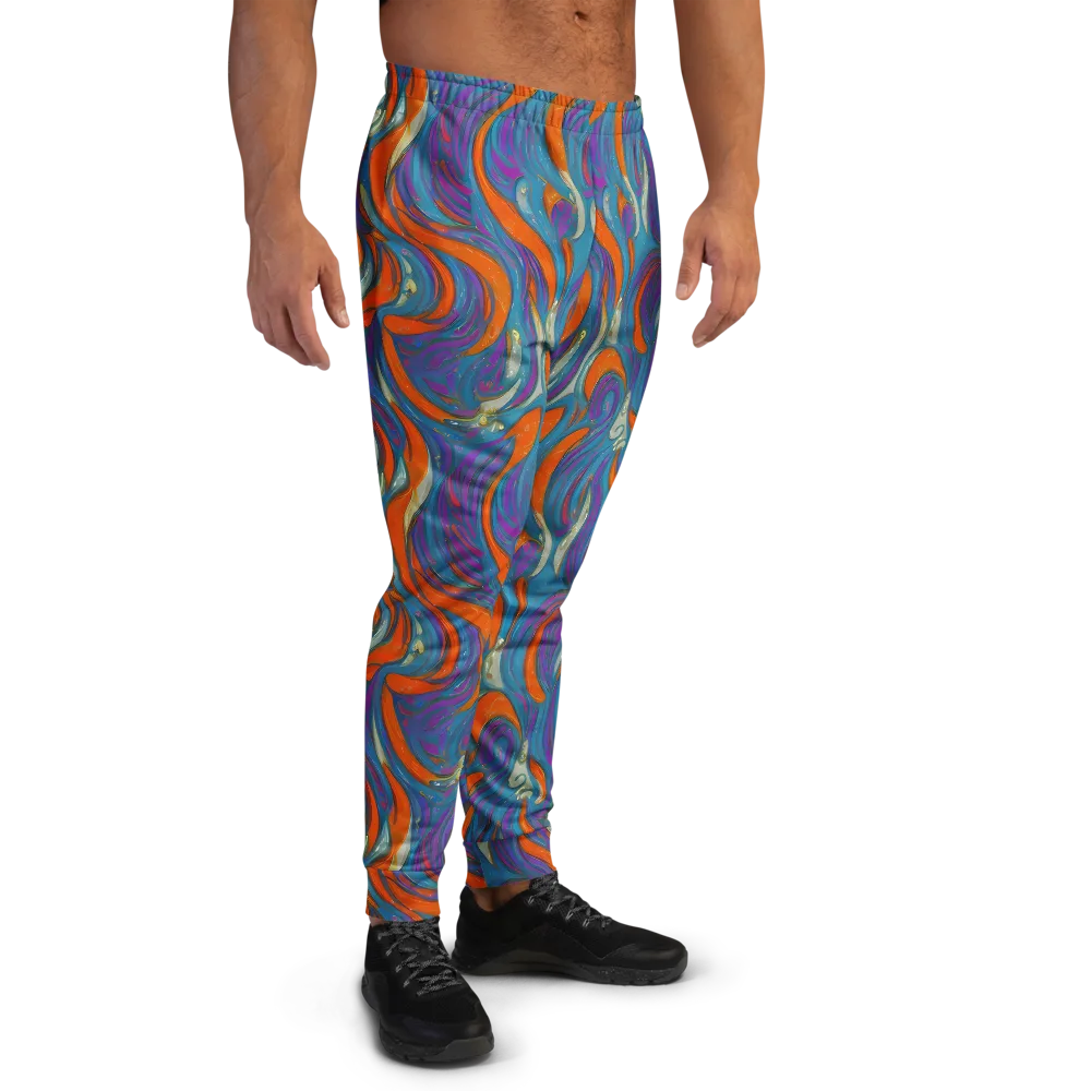 Painted Undertow on Men's Joggers — Right