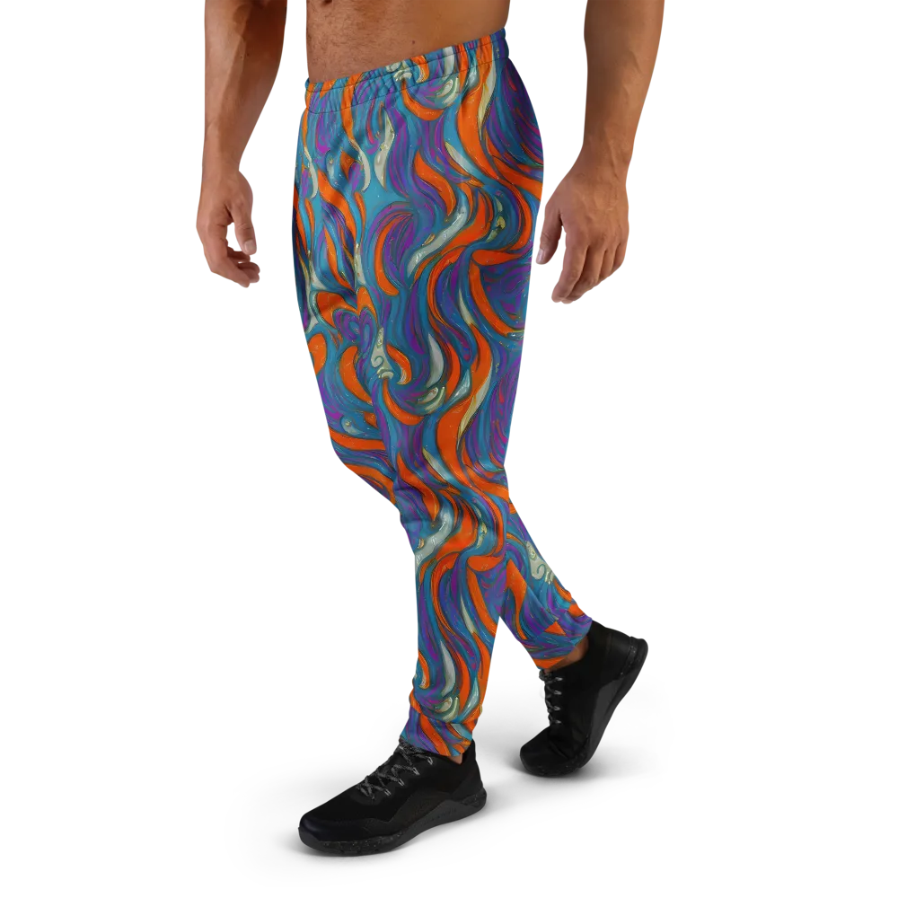 Painted Undertow on Men's Joggers — Left