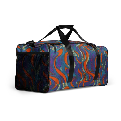 Painted Undertow on a Duffle Bag