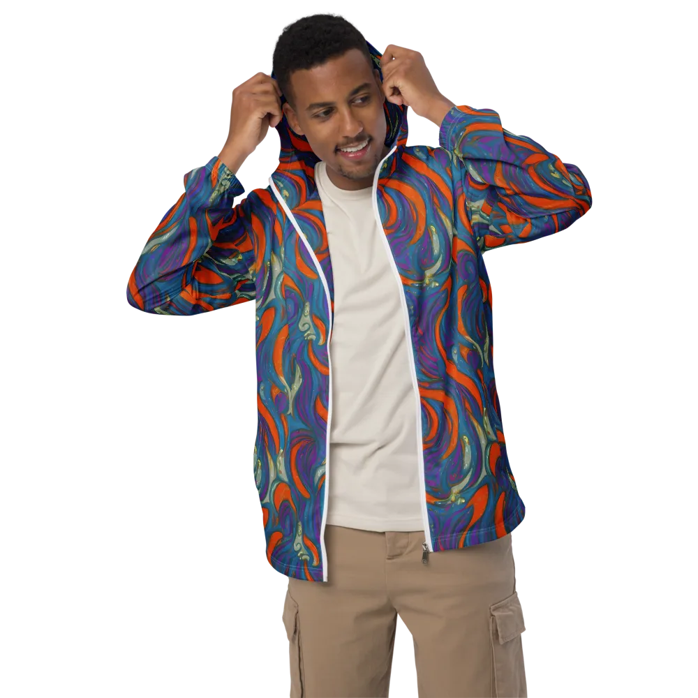 Painted Undertow on Men's Windbreaker — Front