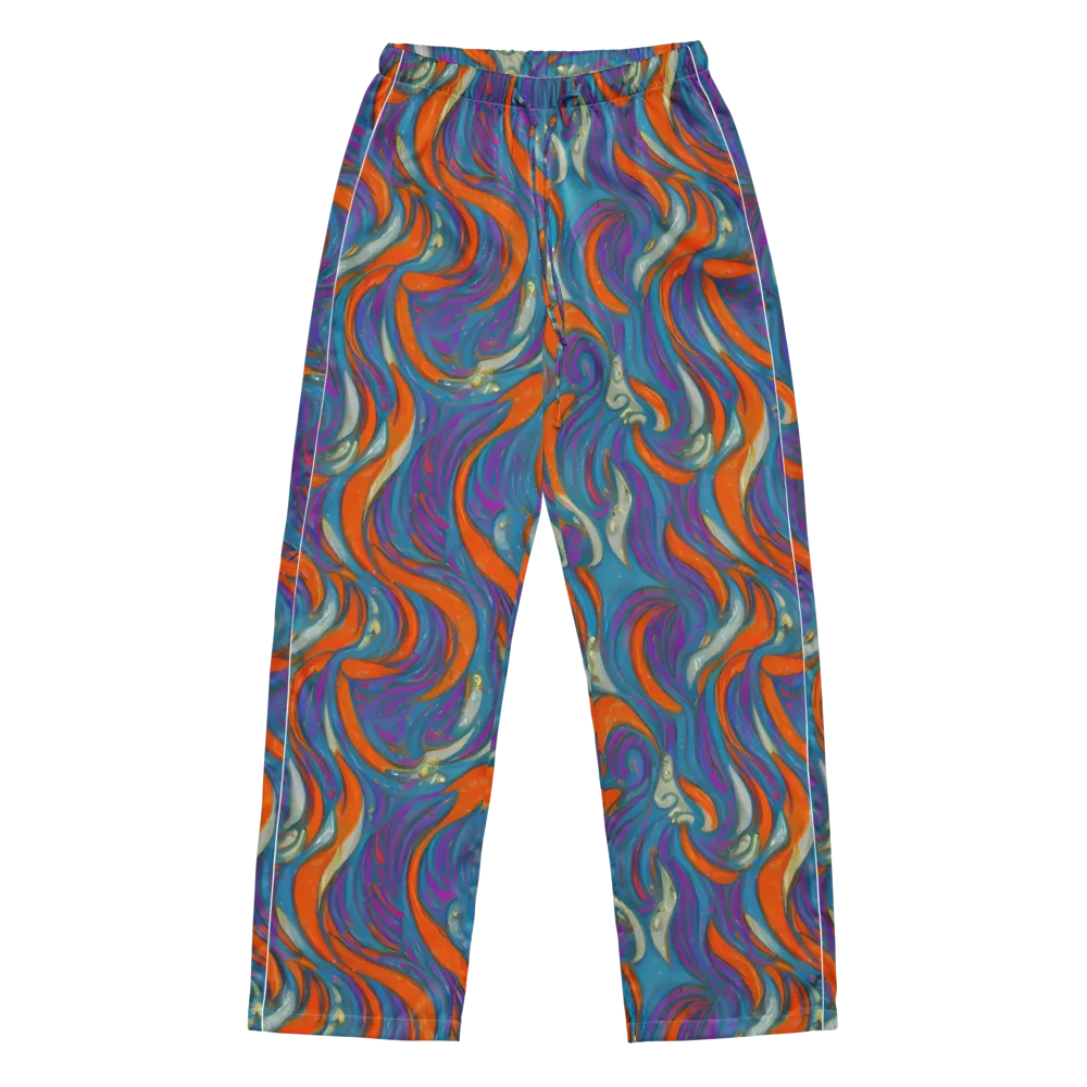 Painted Undertow on Women's Pajama Pants — Front