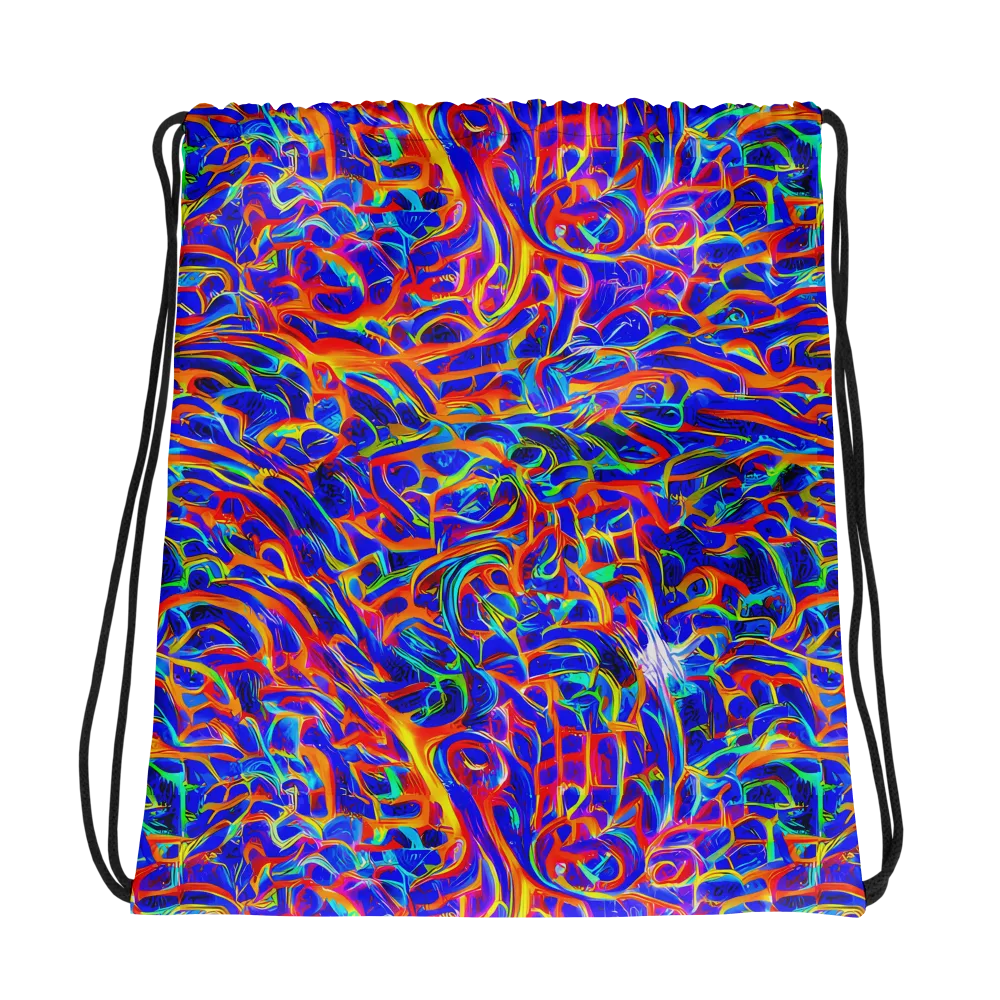 Fluorescent Fury on Drawstring Bag — Photo