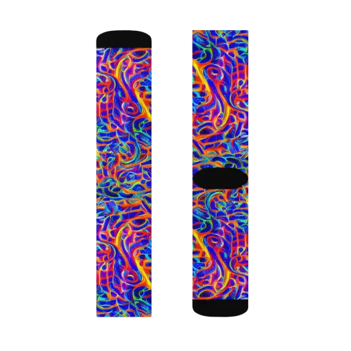 Fluorescent Fury on a Socks