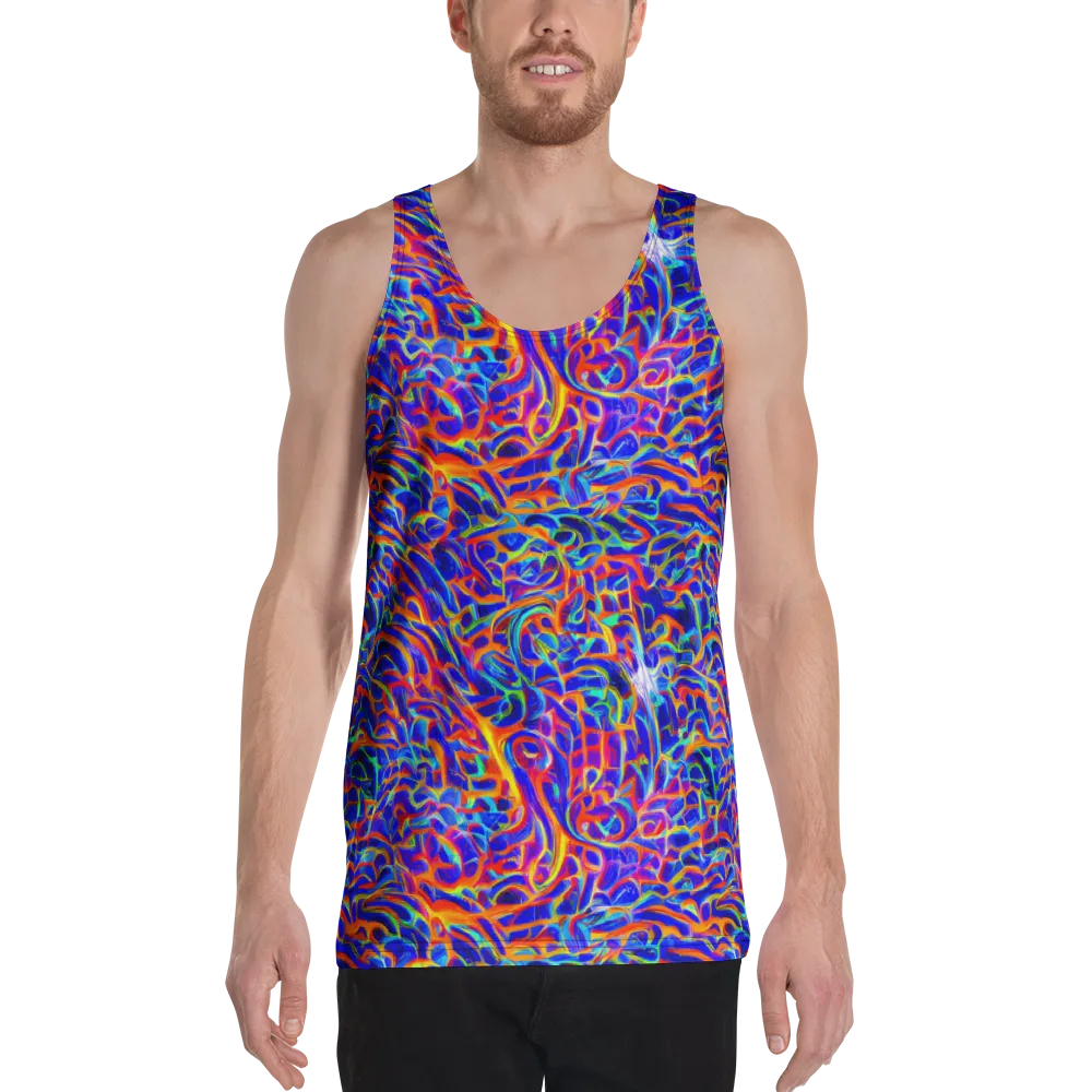 Fluorescent Fury on Men's Tank Top — Front