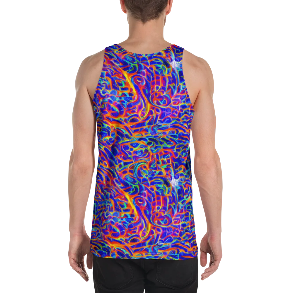 Fluorescent Fury on Men's Tank Top — Back