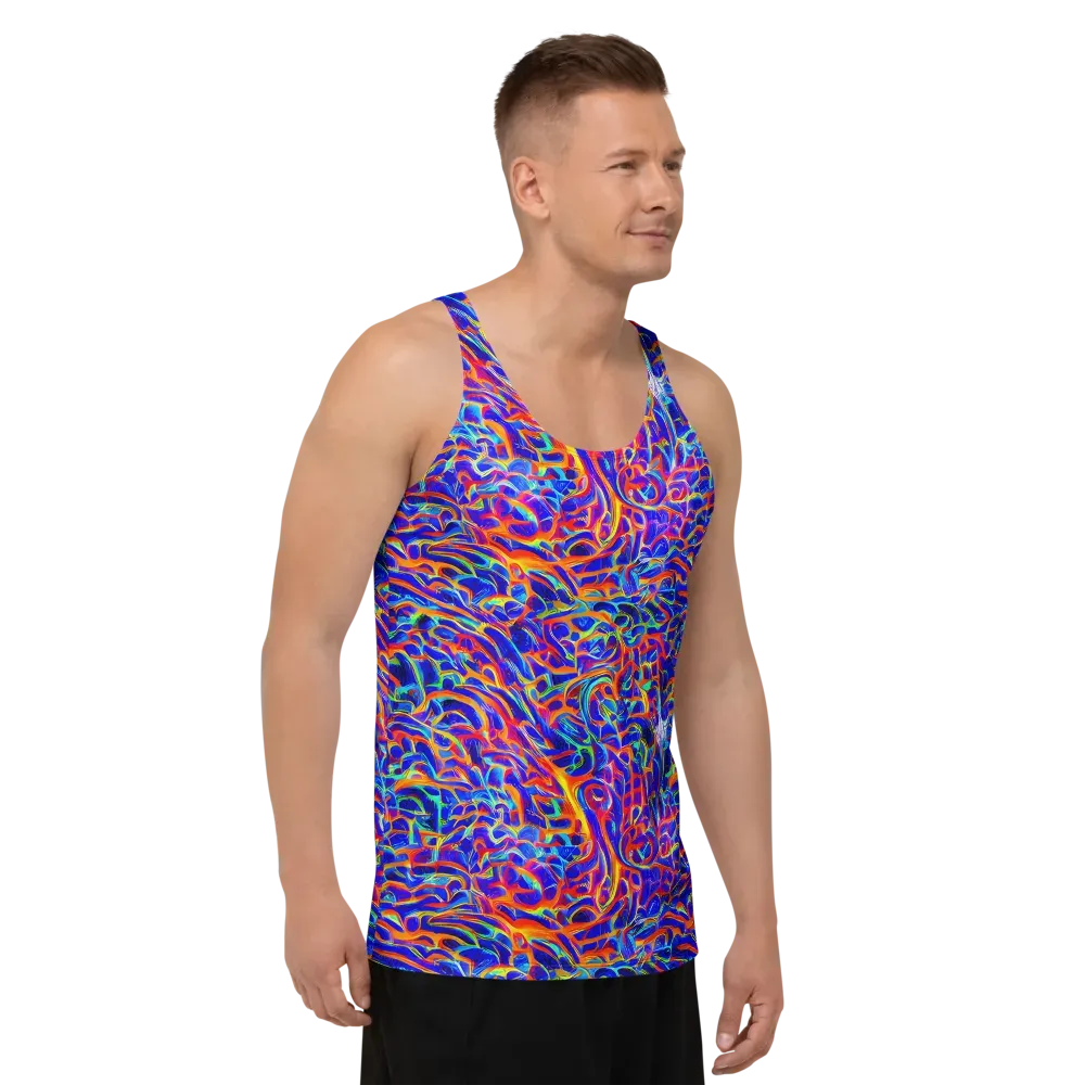 Fluorescent Fury on Men's Tank Top — Right Front