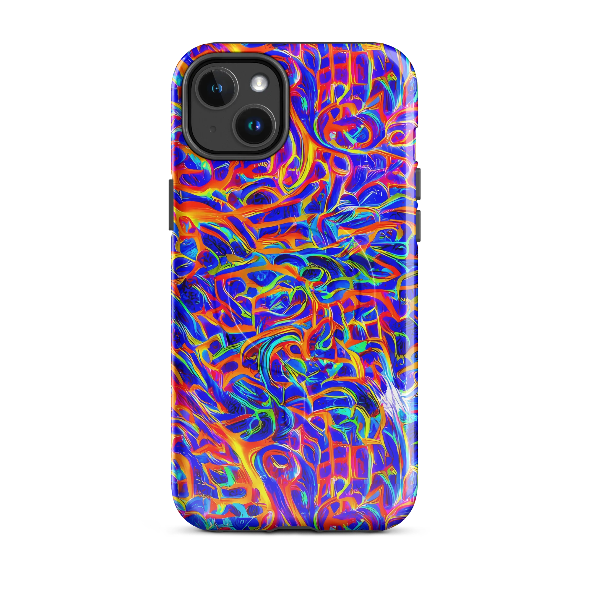 Fluorescent Fury on MagSafe Tough Case for iPhone® — Front