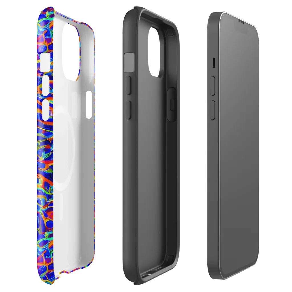 Fluorescent Fury on MagSafe Tough Case for iPhone® — Front