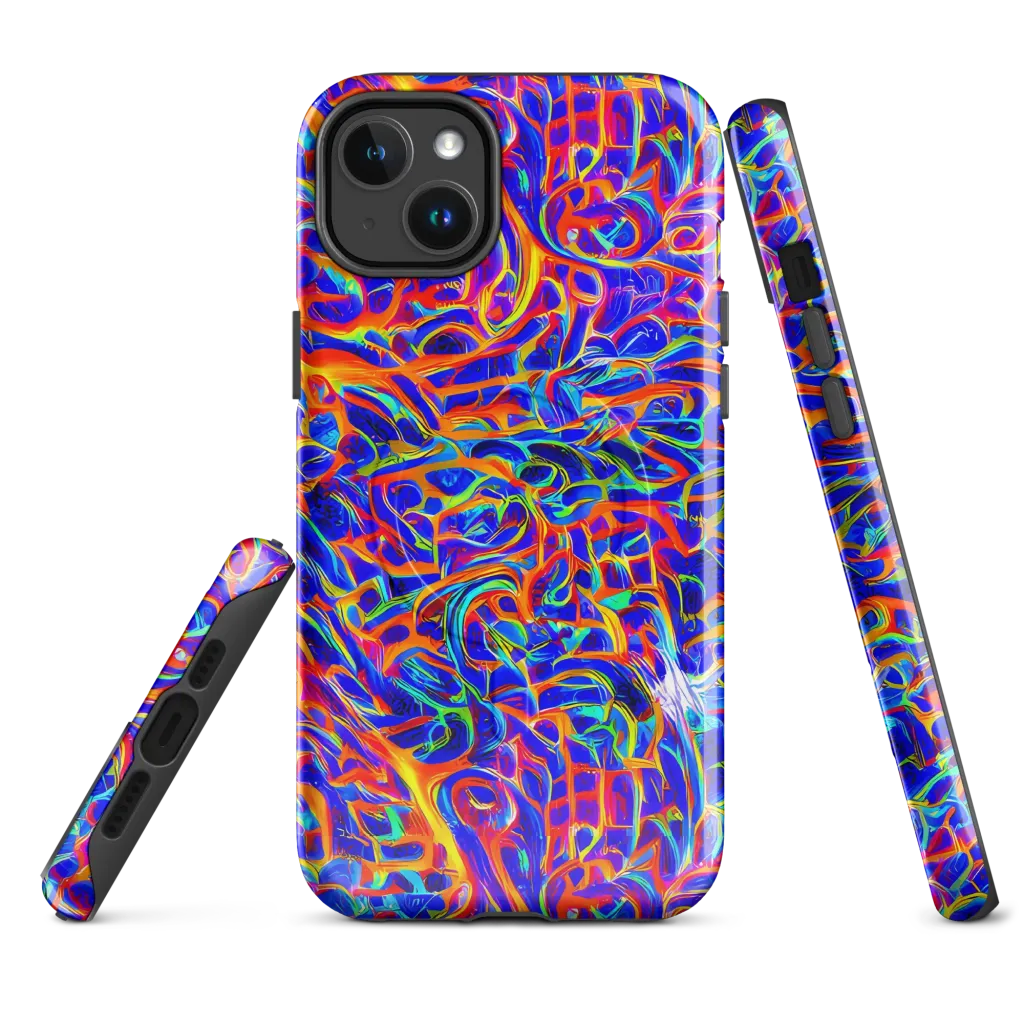 Fluorescent Fury on MagSafe Tough Case for iPhone® — Front