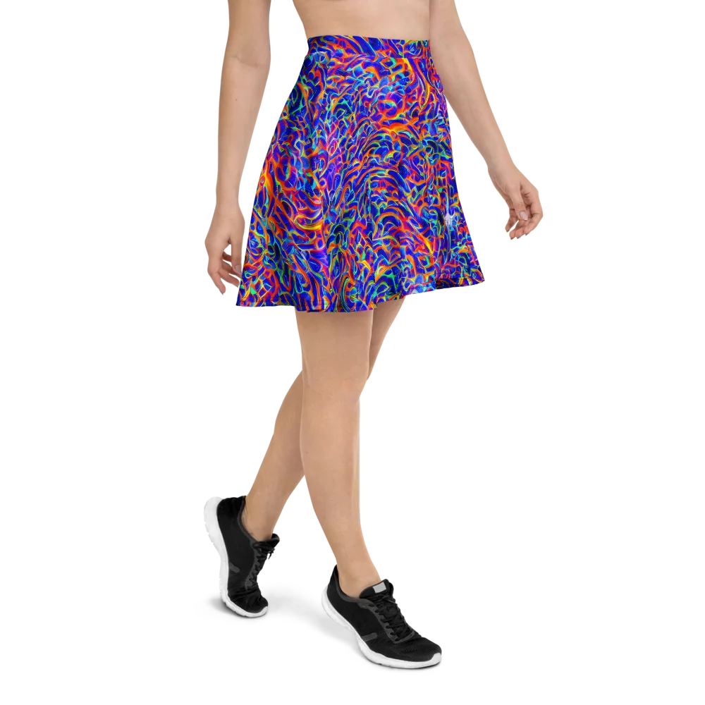 Fluorescent Fury on Skater Skirt — Right