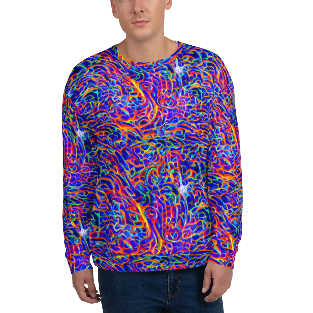 Fluorescent Fury on Sweatshirt — Front