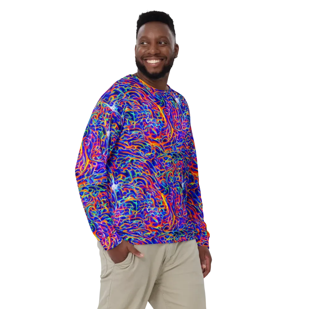 Fluorescent Fury on Sweatshirt — Front