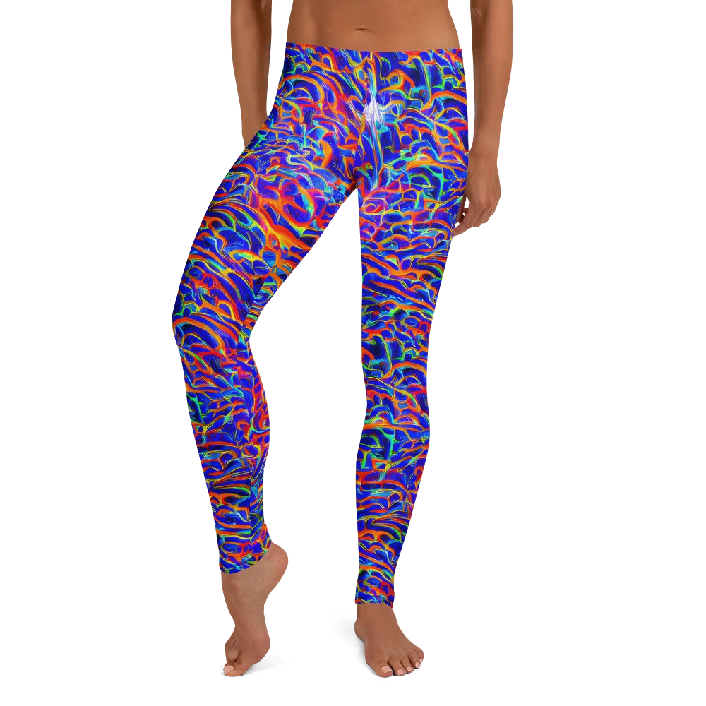 Fluorescent Fury on Leggings — Front