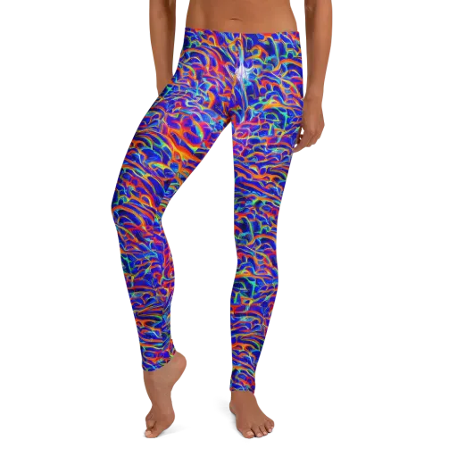 Fluorescent Fury on a Leggings